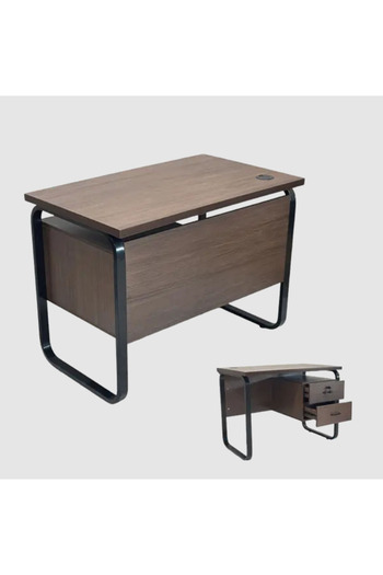 Tasamem Dafia Classic melamine iron leg desk, size 100 cm