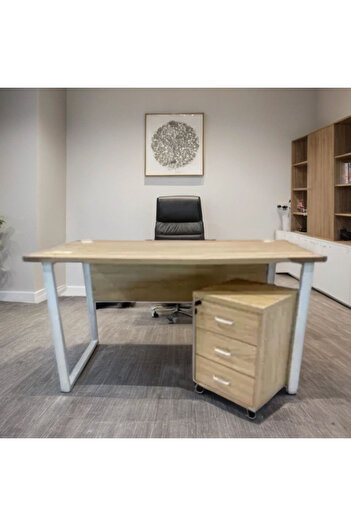 Tasamem Dafia Classic melamine iron legs desk, 140 cm