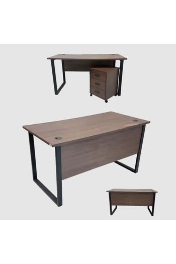 Tasamem Dafia Classic melamine iron legs desk, 140 cm