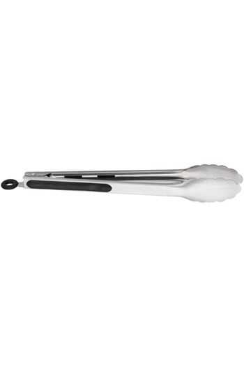 STOREMAX Barbecue Tongs, Stainless Steel, Silicone, 40 Cm, Black 1088605