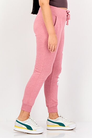 Aeropostale Women Regular Fit Brand Logo Jogger Pants, Dusty Rose