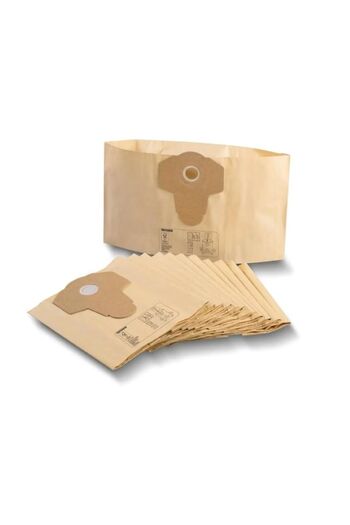 PARKSIDE Set of 12 paper vacuum cleaner bags, 20L, suction hole 40-70mm,