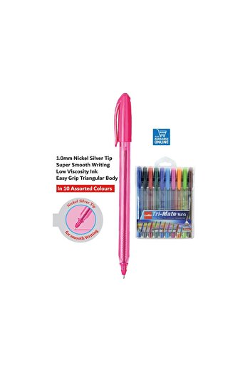 CELLO Ball Pen Tri-Mate Neo 1mm 10's