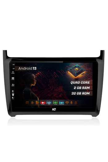 HUB64 Navigatie VW Polo (2009+), 2GB RAM, Android 13, GPS, Wi-FI, Carplay, Android Auto, USB