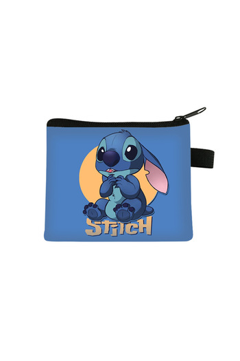 Choice3 1 MINISO Disney Lilo Stitch Children Plush Coin Purse Polyester Zip Change Purse Mini Wallet Kids G.