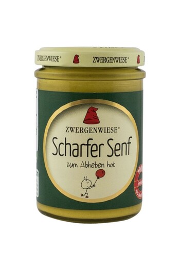 Zwergenwiese Bio Spicy Mustard, 160 ml -