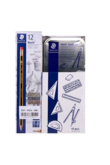 Staedtler Math Set + Color Pen 4320 + Noris 12 Pencil | Complete School Kit