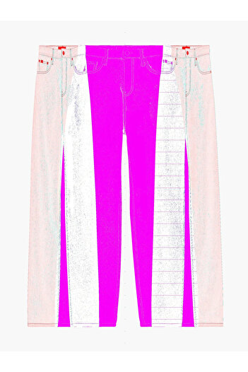 Calvin Klein HIGH RISE RELAXED Kadın Siyah Kot Pantolon