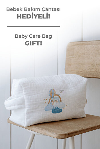 Tuğba Kuğu Organic 6-Pack Hospital Release - for Baby - Blue Clouds and Balloon
