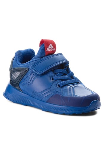 adidas Pantofi sport pentru copii RapidaRun Spider-Man El I, albaștri, mărimea 25.5