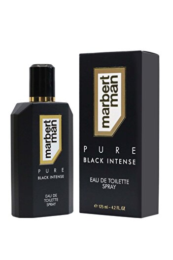 marbert man Pure Black Intense Eau de Toilette for Men 125ml