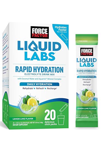 force factor Electrolyte Drink Mix Lemon-Lime 20 Packets