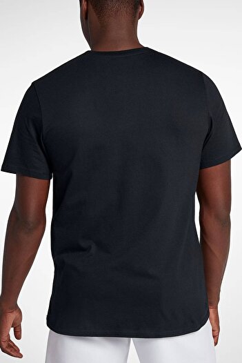 Nike Μπλουζάκι Jordan Jumpman Air Unisex Balck με κέντημα Jordan με λογότυπο μαύρο