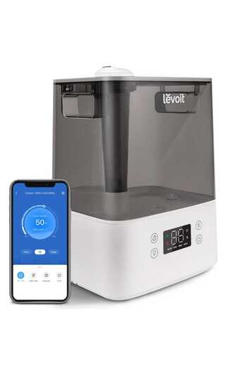 Levoit Classic 300S Air Humidifier, 6L Tank, Smart, AUTO Function, Aromatherapy, Gray