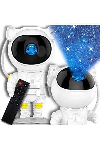 Impact Vision Astronaut star projector, LED, Remote control, 8 different effects, White, Impact Vision®