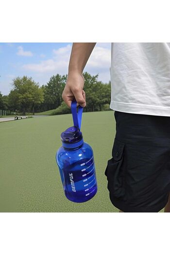 GEMFUL Water Bottle 2L Reusable Big Drink Jug with Handle for Sports Outdoor
