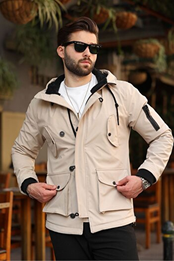Cousens Waterproof and Windproof Softshell Men's Winter Coat with Fur Inside