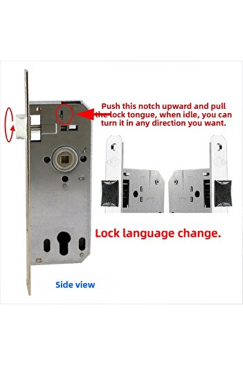 NZB Exterior Door and Room Door Yale Barelli Cylinder Door Handle 45X85 mm Durable Metal Lock with 3 Keys