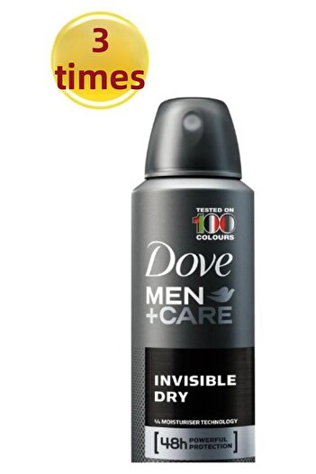 Dove Men's Deodorant Spray Invisible Dry X3