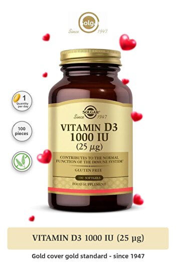 Solgar Vitamin D3 1000Iu 100 Capsules