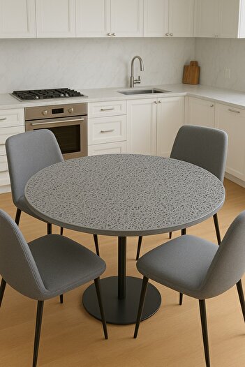 Rona Home Quality Luxury Round Pvc Ruched Coffee Table Table Cover – Dowry, Decorative