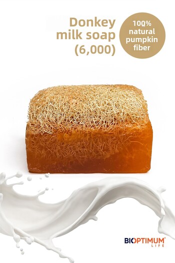 Bioptimum Life Natural Pumpkin Fiber Donkey Milk Soap (100 g)