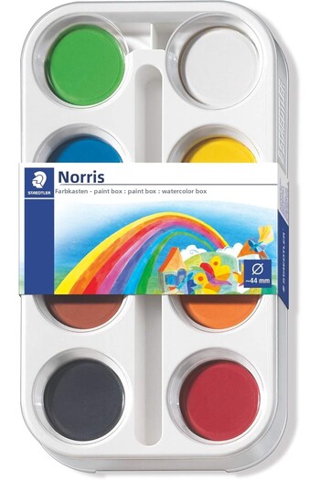 RADİESUM 8870 K8 Noris Clup Watercolor 8-Piece, Palette Paint Tablet Diameter 44mm 1137848