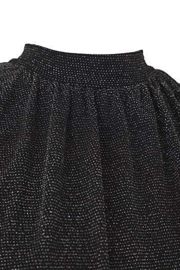 Trendyol Curve Black Tulle Knitted Maxi Length Plus Size Dress Tbbss25Ah00247