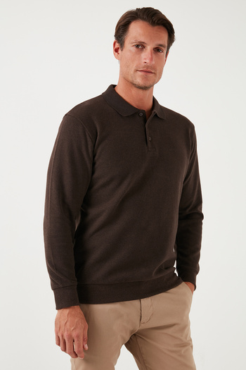 Buratti Памук смес Regular Fit Поло яка пуловер мъжки POLO YAKA KAZAK 456223