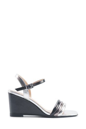 Nine West Jorge 5Fx Gray Women's Wedge Heel Sandals
