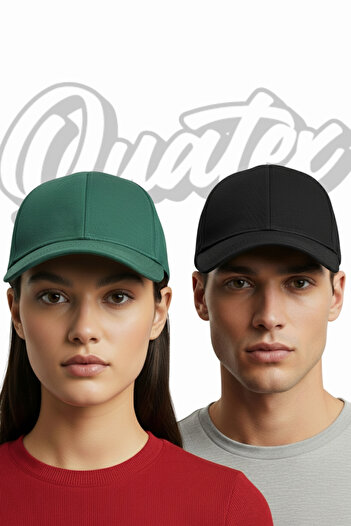QUATEX Black - Khaki Sports Cap Unisex Adjustable with Velcro Back a Quality Product