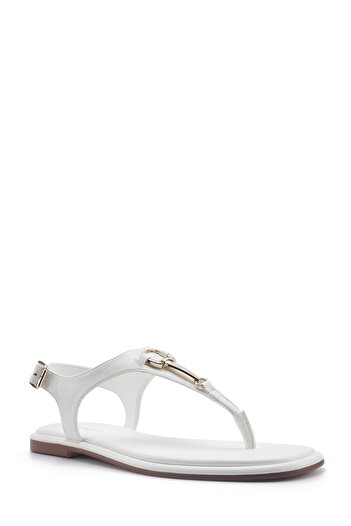 Nine West OPHELIA 5FX Білі жіночі плоскі сандалі
