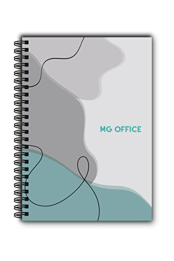 MG Office Caiet A5 Quartz - Dictando – MG Office – Spirală metalică, 80 file, hârtie groasă, copertă moale