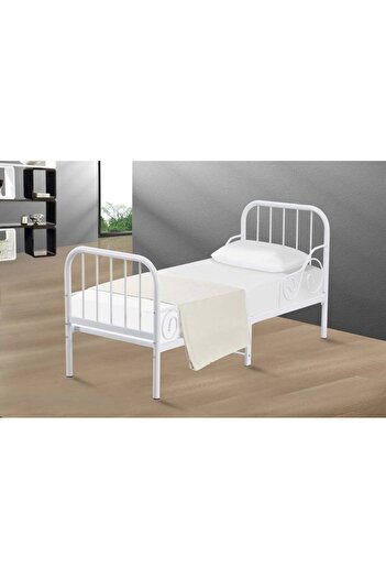 Al Saada Home Children's Iron Bed Frame - 170 X 70cm - White