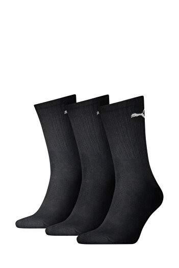 Puma Unisex sports socks, 3 pairs - tennis socks, crew sports socks, plain