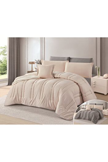 HOURS Horse Comforter Set, 7 Pieces, Plain, Double-Sided, Renee-07
