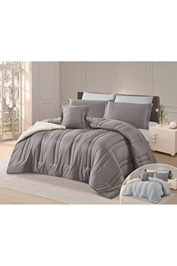 HOURS Horse Comforter Set, 7 Pieces, Plain, Double-Sided, Renee-04