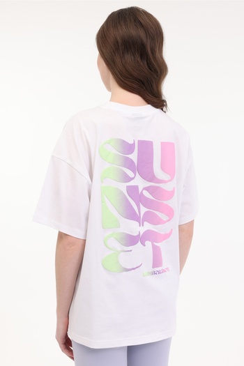 lumberjack WL MOIRA 11F212 5FX Beyaz Kadın Kısa Kol T-Shirt