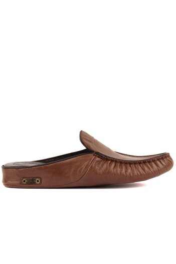 SailLakers Sail Lakers - Tobacco Color Δερμάτινες Ανδρικές Παντόφλες Σπιτιού