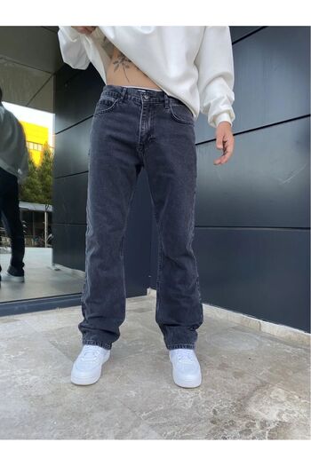 XPUPPETWEAR Men's Smoked Straight Extra Long 90's Baggy Cargo Pants