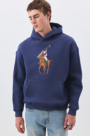 Trendiz Hanorac unisex Teddy Horse Indigo