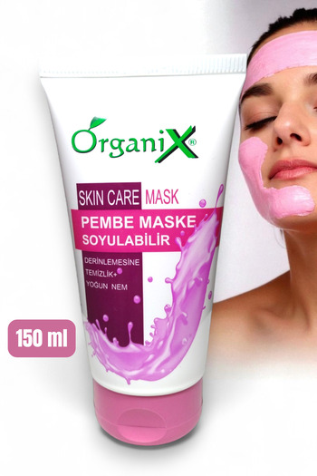 Organix Pembe Maske Soyulabilir Yüz Maskesi - Derinlemesine Temizlik & Yoğun Nem 150 ml