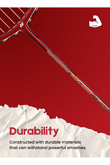 YONEX Nanoray 72 Light Badminton Racquet | 5U G4 | Dark Red | Isometric Frame with Built-in T-Joint