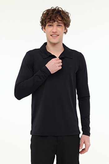 lumberjack ML ALSEN 15ELG2-450 5FX Μαύρο ανδρικό μακρυμάνικο μπλουζάκι