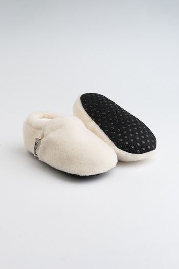 pufien Anti-Sweat Booties - First Step Home Shoes with Lined Anti-Slip Soles