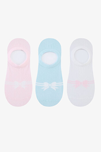Penti Softy Bowtie 3-Pack Blue Pink Sneaker Socks