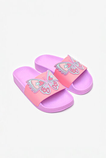 Penti Girl's Butterfly Colorful Slippers