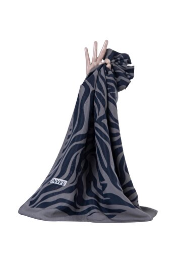 Invee Σάλι Zebra ΓΚΡΙ