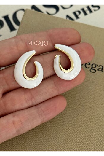 MioArt Stylish Design Enamel Women's Earrings