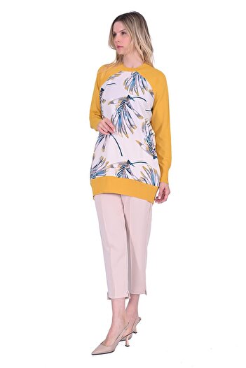Invee Fabric Knitwear Tunic Mustard